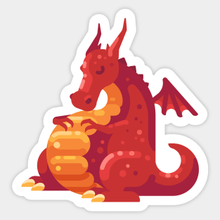 Sleeping Dragon Sticker